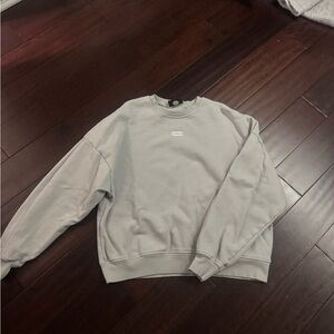 Cozy Light Gray Crewneck Sweater